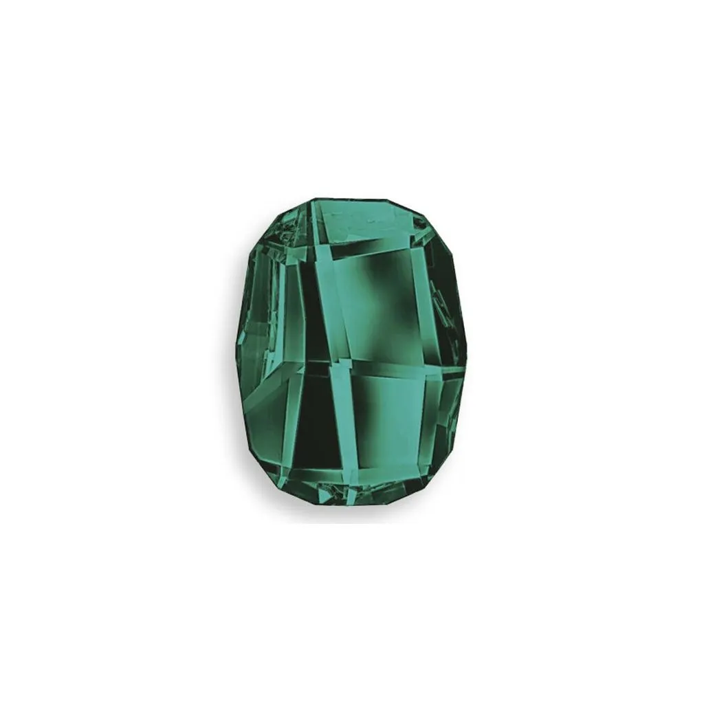 Swarovski 2585 Graphic FB, Emerald, 14 mm, 1 stk.