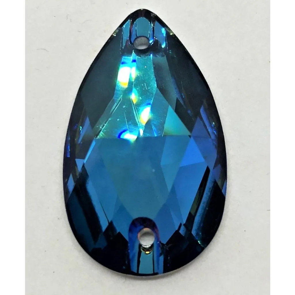 Swarovski 3230 Drop, Crystal Meridian Blue