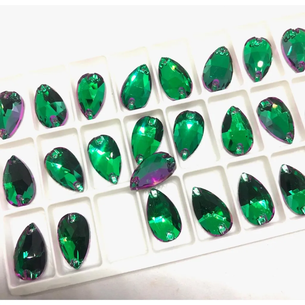 AURORA A3230 Pear Sew-on (dråbe), Crystal Heliotrope