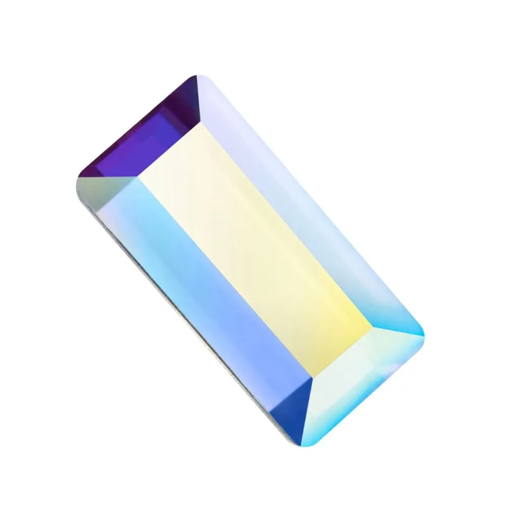 Preciosa Maxima Baguette FB, Crystal AB 4x2 mm, 20 stk.