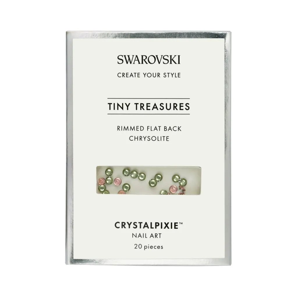 Swarovski Tiny Treasures - Rimmed FB Chrysolite