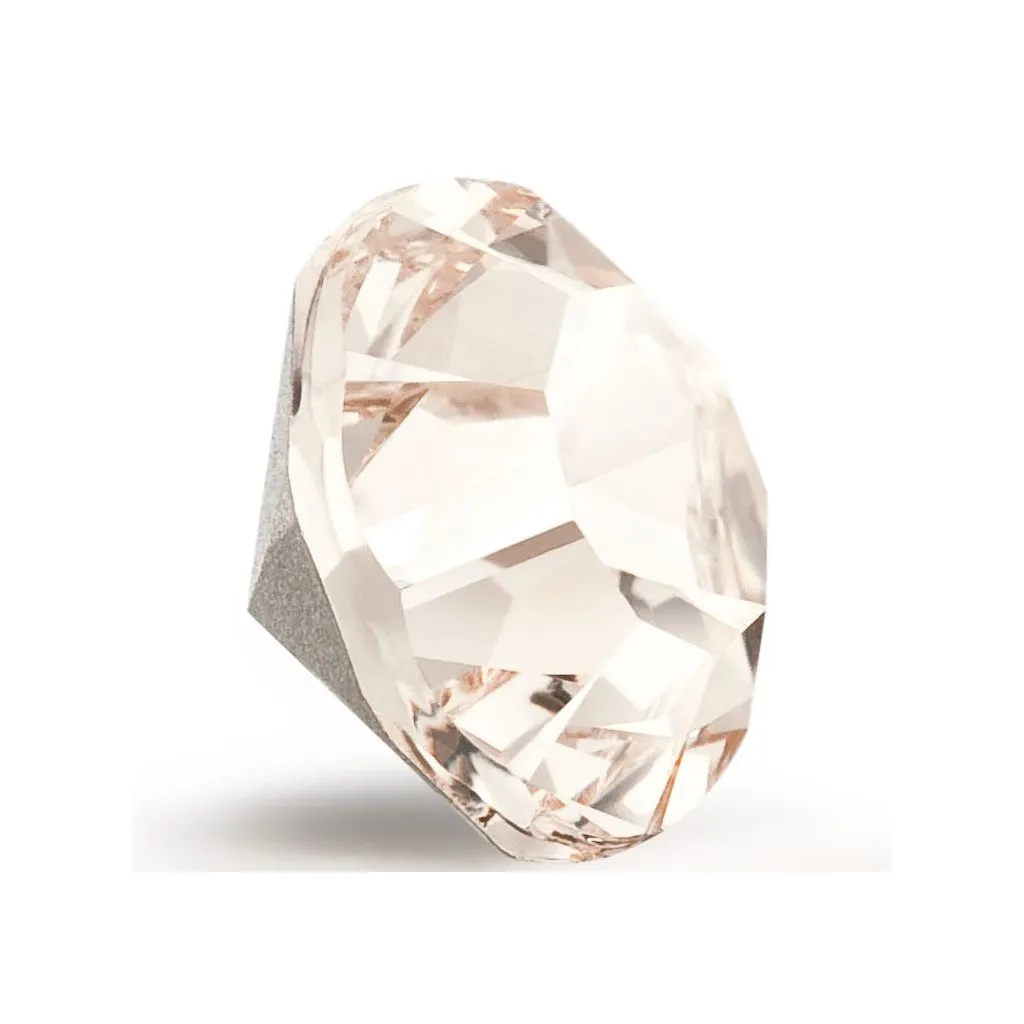 Preciosa Maxima Chaton Light Gold Quartz (spids bagside)