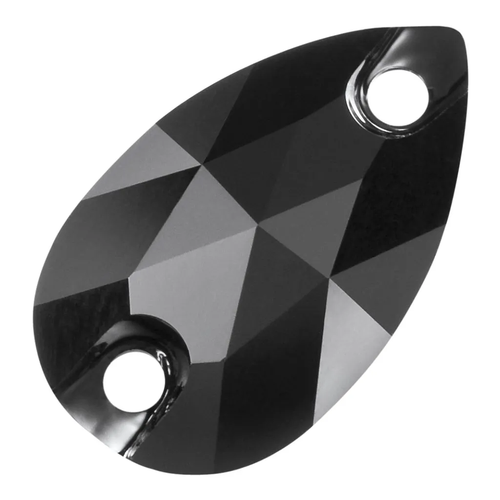 Preciosa Pearshape 18 x 10,5 mm, Jet