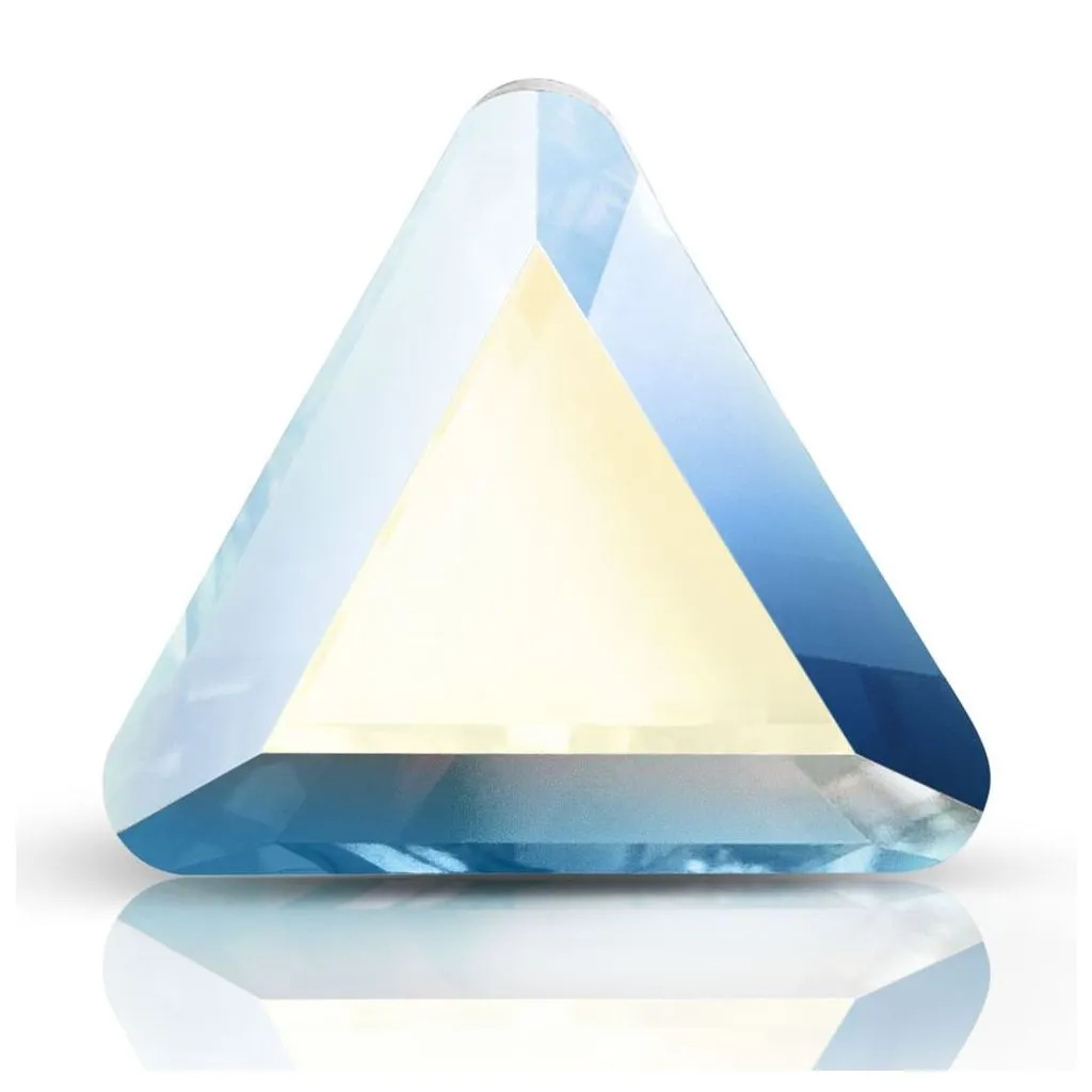 Preciosa Maxima Triangle, Crystal AB 6 mm, 10 stk.