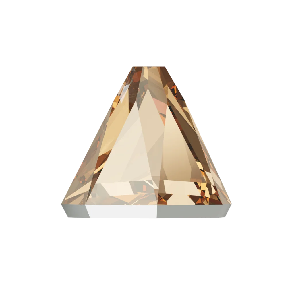 Swarowski 2019 Round Spike FB, 6 mm, Crystal Golden Shadow