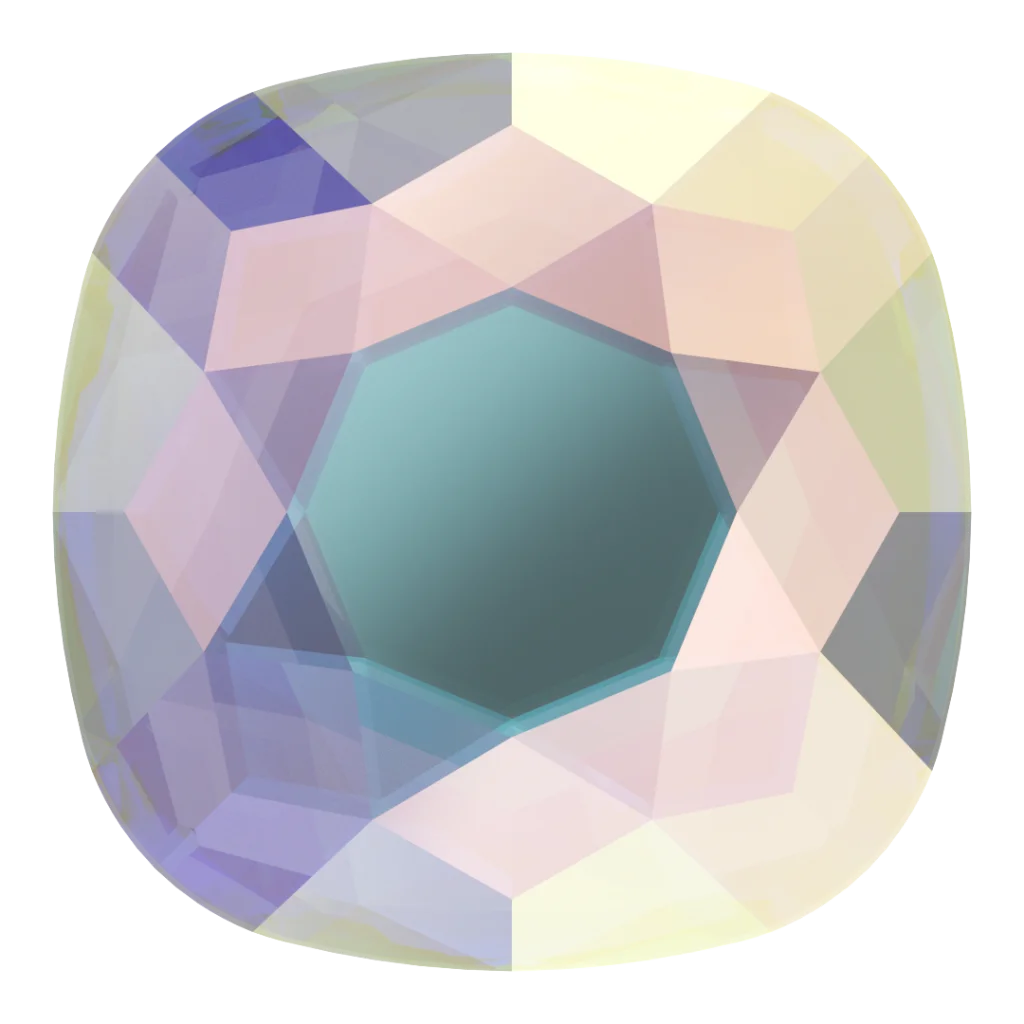 Swarovski 2471 Cushion Flatback, Crystal AB, 5 mm, 10 stk.