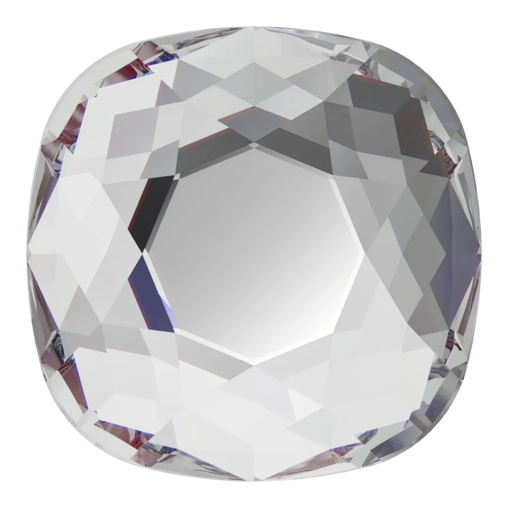 Swarovski 2471 Cushion Flatback, Crystal, 10 mm, 1 stk.