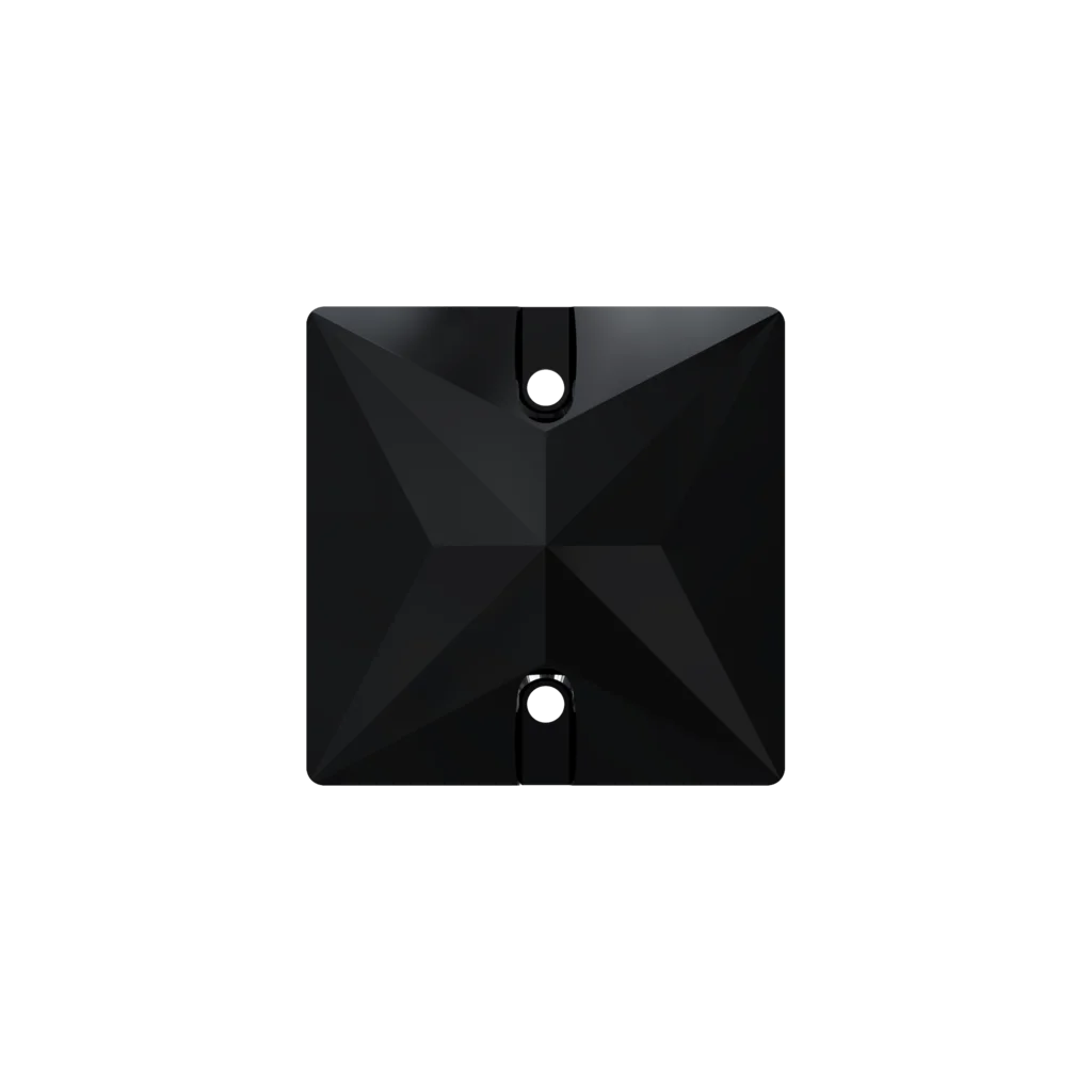 Swarovski 3240 Square 16 mm, Jet