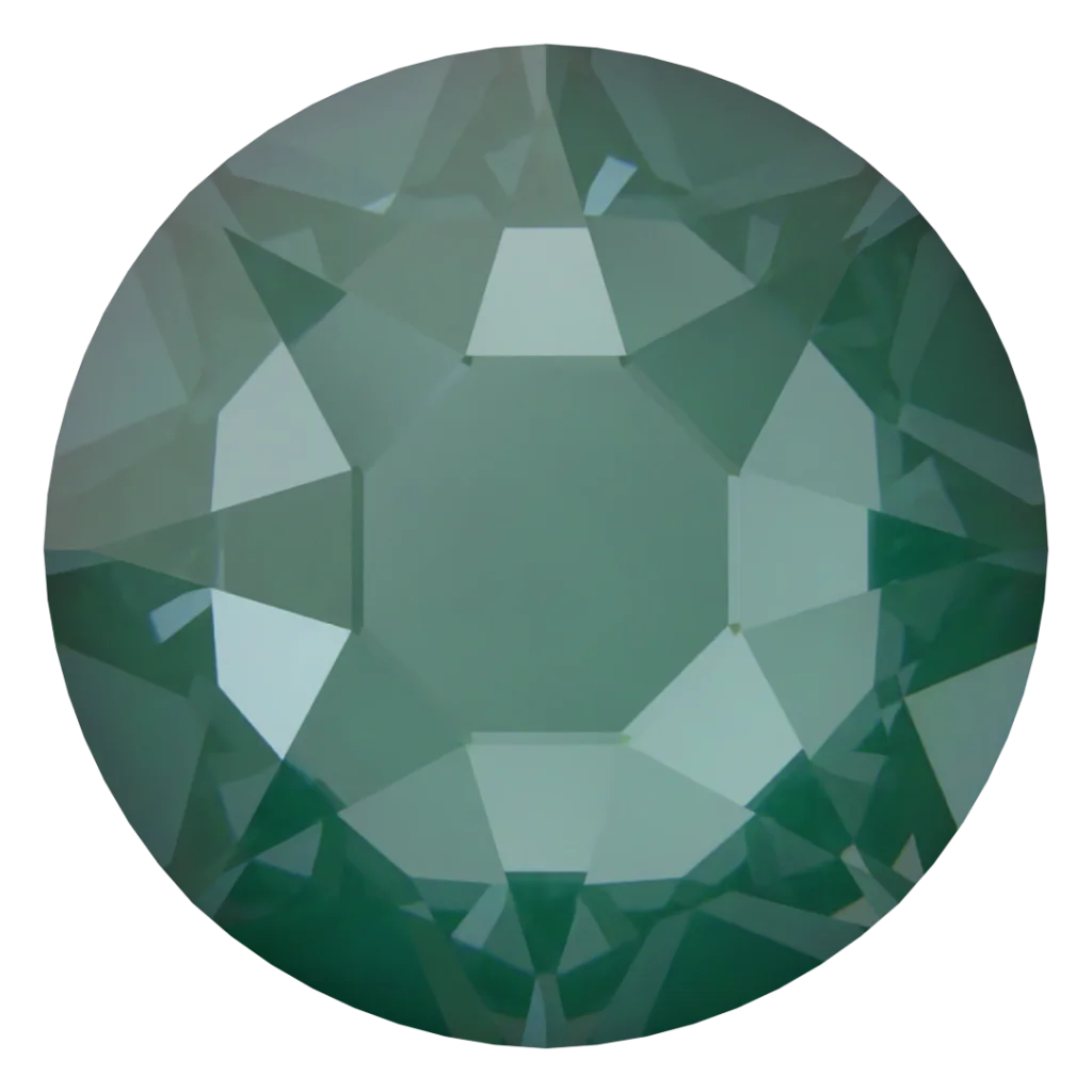 Swarovski 2078 Crystal Pine Green Ignite hotfix