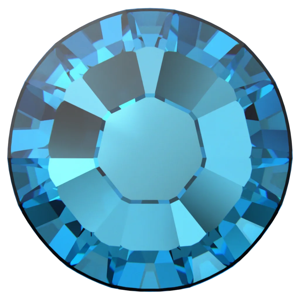 Swarovski 2038 Crystal Bermuda Blue hotfix