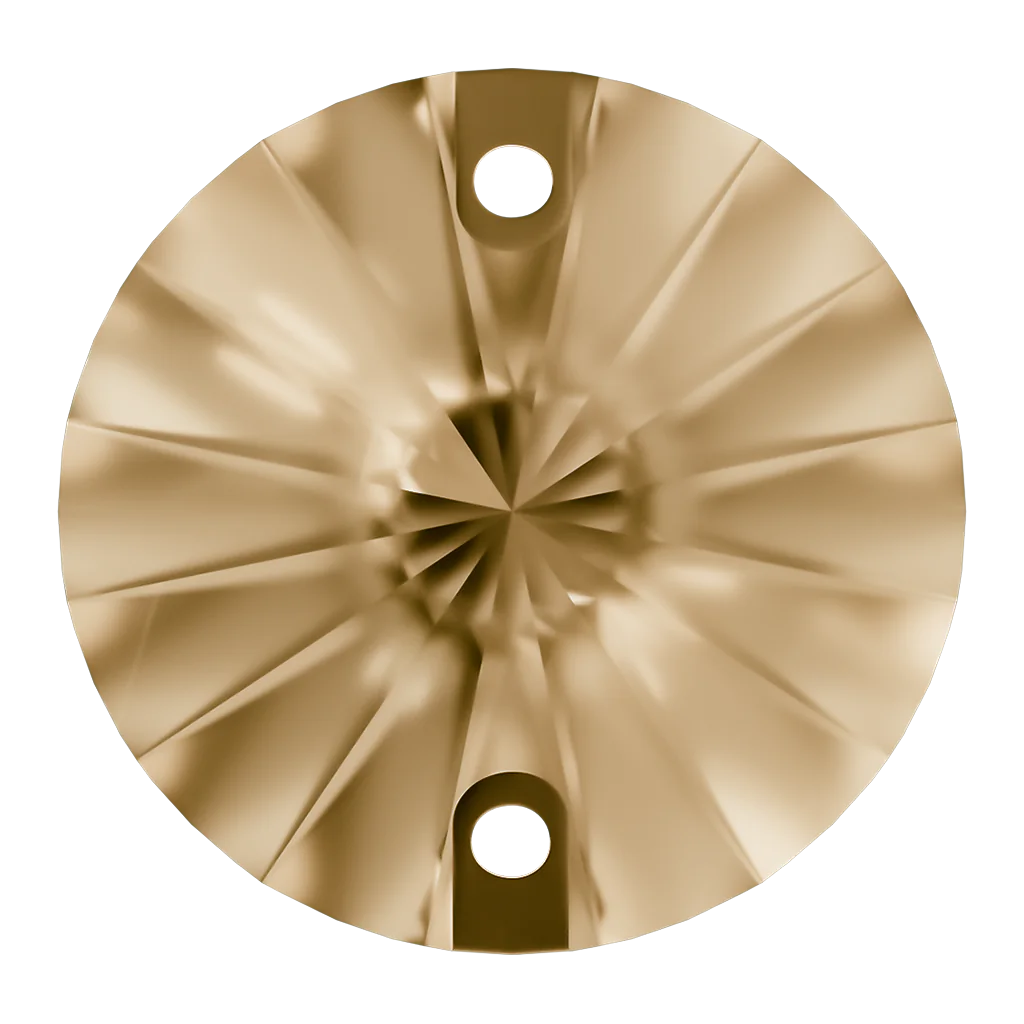 AURORA A3200 Rivoli sew-on, Crystal Golden Shadow