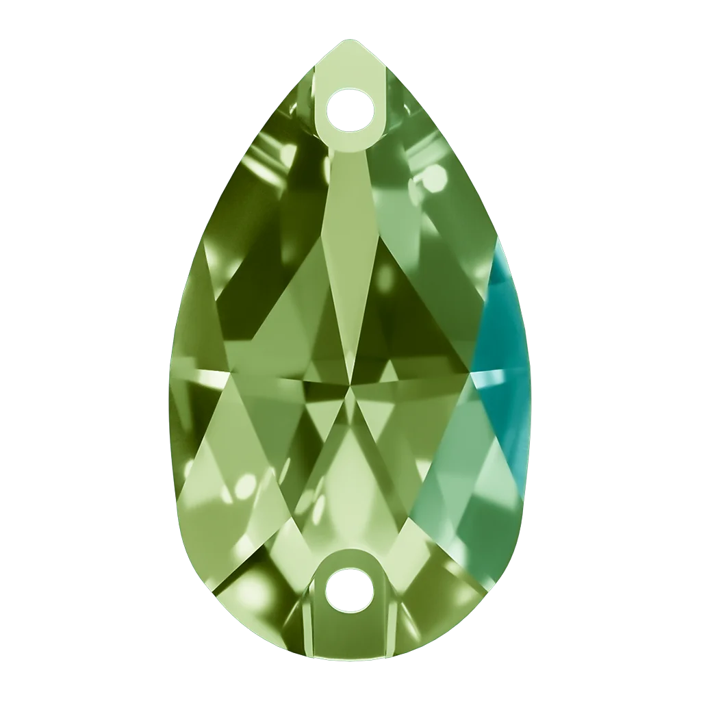 AURORA A3230 Pear sew-on (dråbe), Peridot