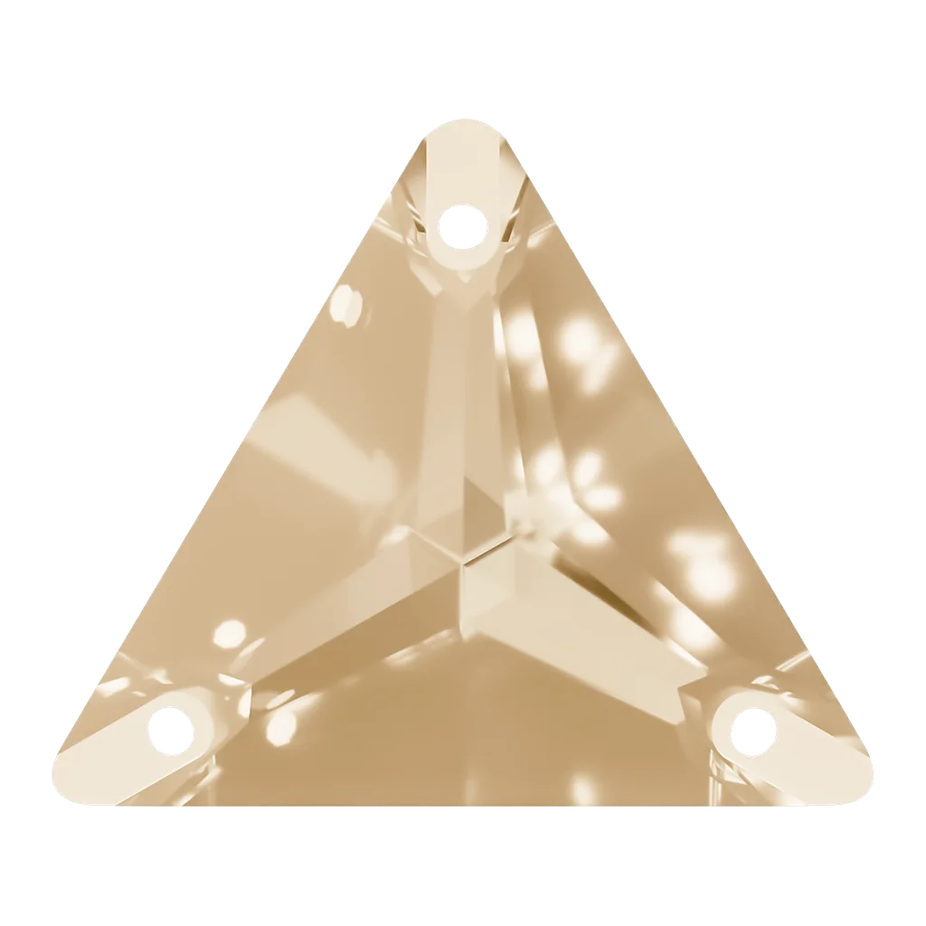 AURORA A3270 Triangle sew-on, Crystal Golden Shadow