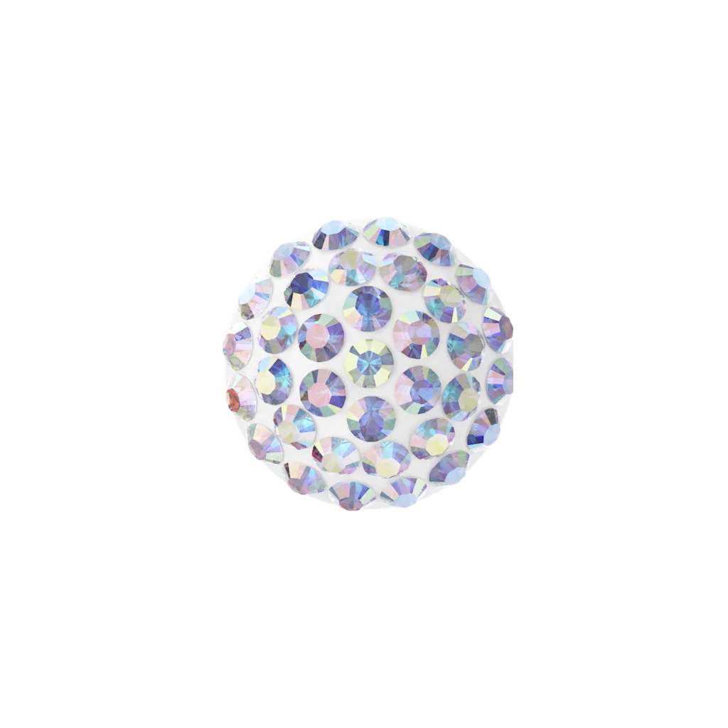 Swarovski 86601 Pavé-halvperle, 12 mm, Crystal AB